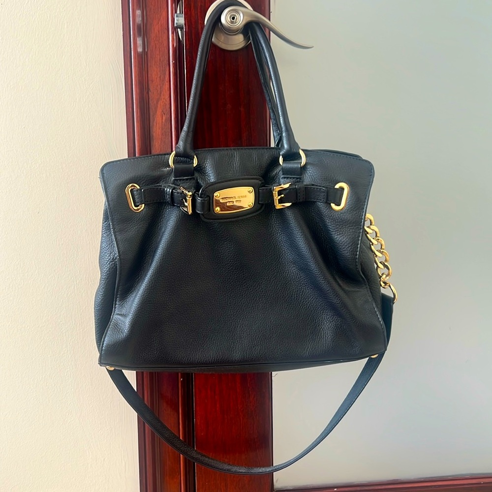 Black Leather Michael Kors purse